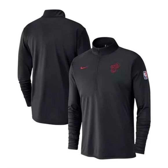 Nike Miami Heat 2024/25 City Edition Authentic Coaches Performance Half-Zip Pull
